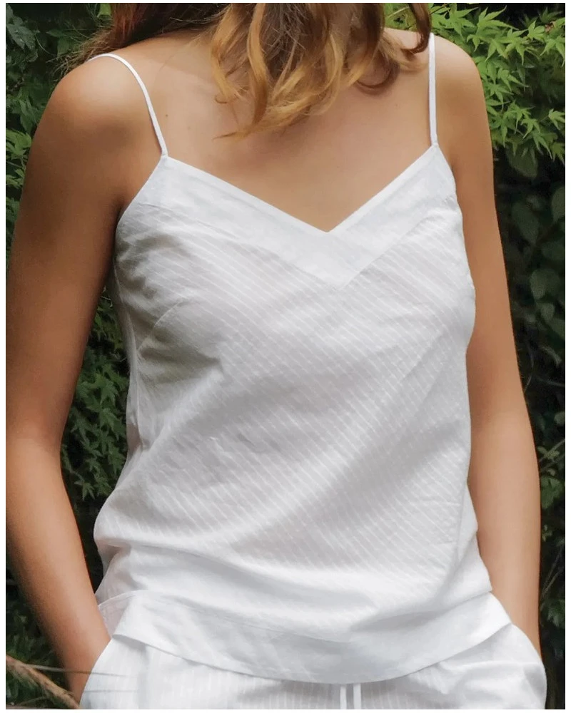 Caraco 100% Coton Antigel Chic Et Relax (Blanc) 3 Caraco 100% Coton Antigel Chic Et Relax (Blanc)