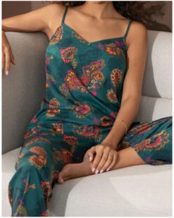 Caraco Antigel Méditation Cachemire (Vert Evasion) -mesdessous caraco antigel meditation cachemire vert evasion 3