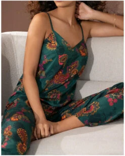 Caraco Antigel Méditation Cachemire (Vert Evasion) -mesdessous caraco antigel meditation cachemire vert evasion 4