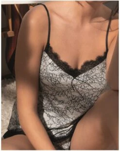 Caraco Antigel Power Dentelle (Dentelle Fusain)