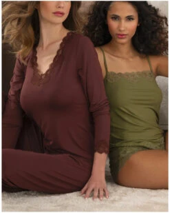 Caraco Antigel Simply Perfect (Vert Mousse) 10 Caraco Antigel Simply Perfect (Vert Mousse) -mesdessous caraco antigel simply perfect vert mousse 3