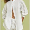 Chemise 100% Coton Antigel Chic Et Relax (Blanc)