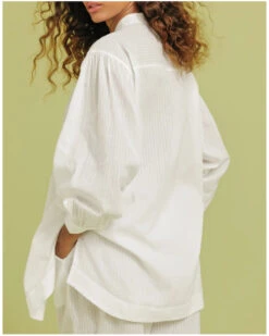 Chemise 100% Coton Antigel Chic Et Relax (Blanc) -mesdessous chemise 100 coton antigel chic et relax blanc 2