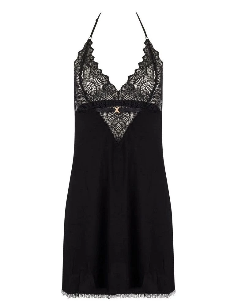 Nuisette Baby Doll Antigel Sexy Bohème (Noir) 4 Nuisette Baby Doll Antigel Sexy Bohème (Noir) – Image 2