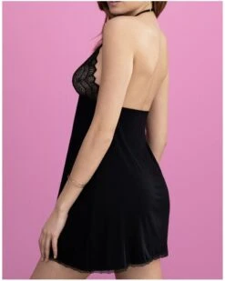 Nuisette Baby Doll Antigel Sexy Bohème (Noir) 9 Nuisette Baby Doll Antigel Sexy Bohème (Noir) -mesdessous nuisette baby doll antigel sexy boheme noir 2