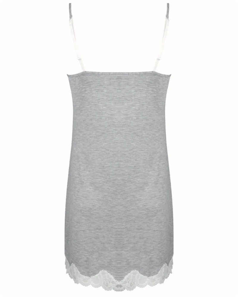 Nuisette Fines Bretelles Antigel Simply Perfect (Chiné Gris) 5 Nuisette Fines Bretelles Antigel Simply Perfect (Chiné Gris) – Image 3