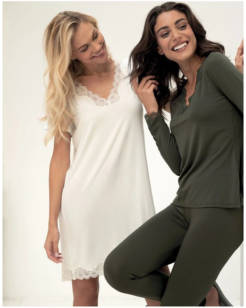 Nuisette Manches Courtes Antigel Simply Perfect (Nacre) 5 Nuisette Manches Courtes Antigel Simply Perfect (Nacre) – Image 3