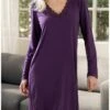 Nuisette Manches Longues Bien-être Antigel Simply Perfect (Prune Magic) 1 Nuisette Manches Longues Bien-être Antigel Simply Perfect (Prune Magic) -mesdessous nuisette manches longues bien etre antigel simply perfect prune magic