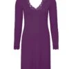 Nuisette Manches Longues Col En V Antigel Simply Perfect (Prune Magic) -mesdessous nuisette manches longues col en v antigel simply perfect prune magic