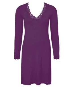 Nuisette Manches Longues Col En V Antigel Simply Perfect (Prune Magic)