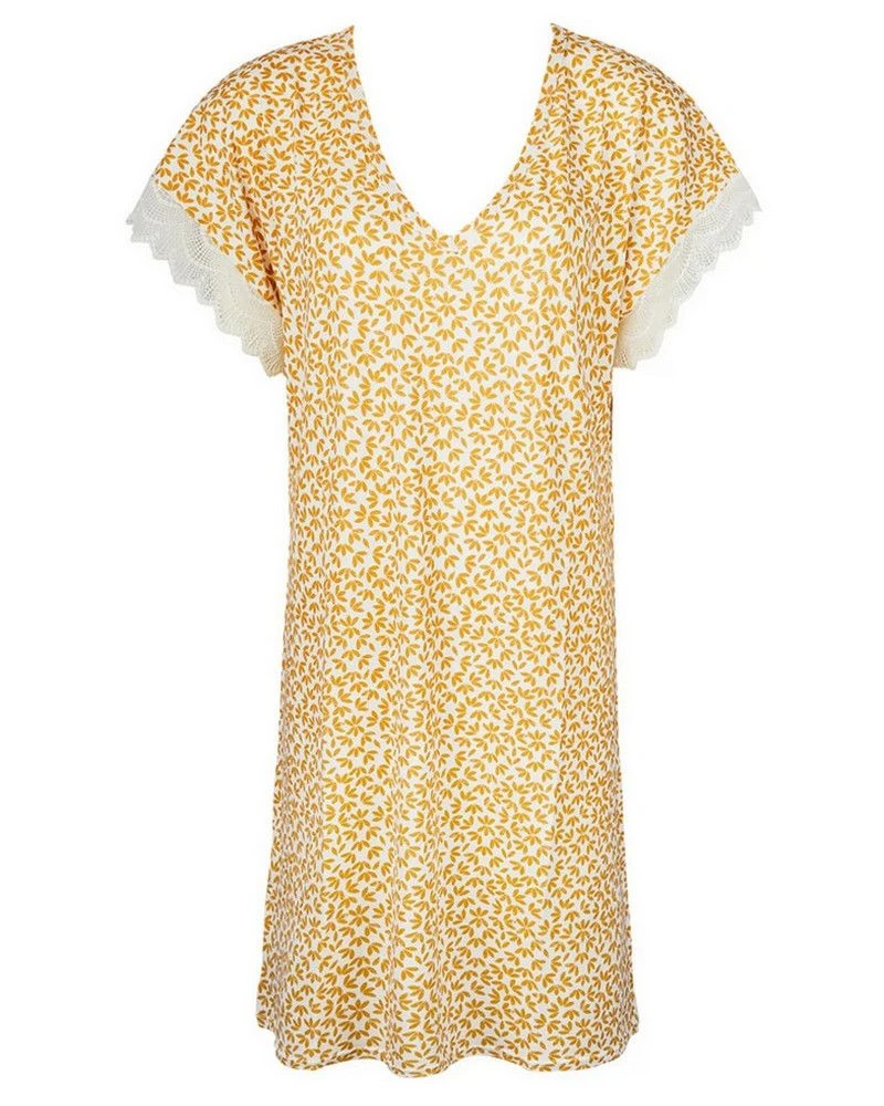 Nuisette Tunique Antigel Crochet Bohème (Camel Bohème) 4 Nuisette Tunique Antigel Crochet Bohème (Camel Bohème) – Image 2