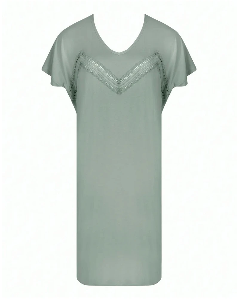 Nuisette Tunique Antigel Simply Graphic (Vert Amande) 4 Nuisette Tunique Antigel Simply Graphic (Vert Amande) – Image 2