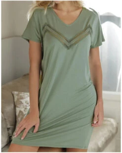 Nuisette Tunique Antigel Simply Graphic (Vert Amande)