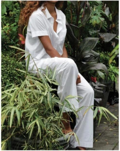 Pantalon 100% Coton Antigel Chic Et Relax (Blanc) 8 Pantalon 100% Coton Antigel Chic Et Relax (Blanc) -mesdessous pantalon 100 coton antigel chic et relax blanc 2