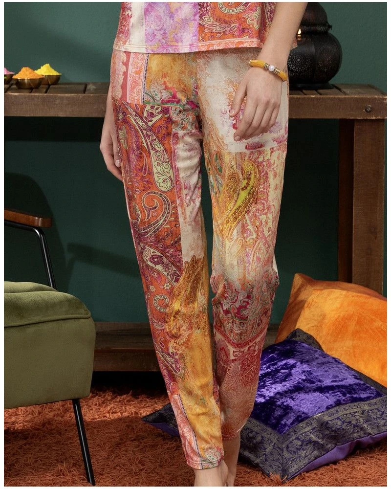 Pantalon Antigel Cachemire En Fête (Orange Multico) 3 Pantalon Antigel Cachemire En Fête (Orange Multico)