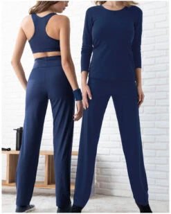 Pantalon Antigel En Mode Yoga (Bleu Yoga) 10 Pantalon Antigel En Mode Yoga (Bleu Yoga) -mesdessous pantalon antigel en mode yoga bleu yoga 3