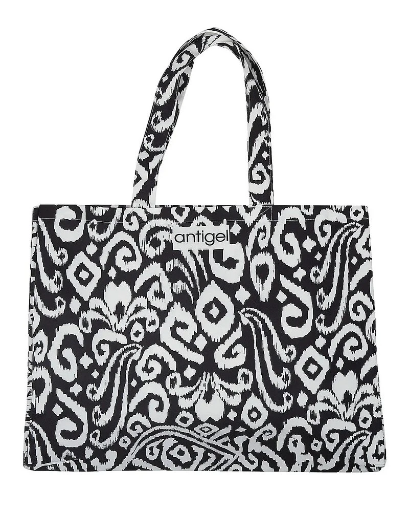 Sac De Plage Antigel La Balinaise (Ikat Noir Blanc) 3 Sac De Plage Antigel La Balinaise (Ikat Noir Blanc)