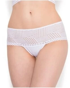 Shorty Antigel Tressage Graphic (Tressage Blanc) -mesdessous shorty antigel tressage graphic tressage blanc 2