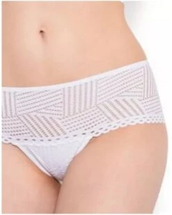 Shorty Antigel Tressage Graphic (Tressage Blanc) -mesdessous shorty antigel tressage graphic tressage blanc 4