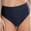Slip Taille Haute Antigel Bijou Du Jour (Marine Bleu) -mesdessous slip taille haute antigel bijou du jour marine bleu