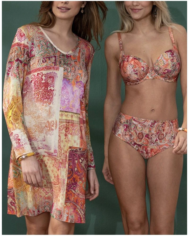 Slip Taille Haute Antigel Cachemire En Fête (Orange Multico) 6 Slip Taille Haute Antigel Cachemire En Fête (Orange Multico) – Image 4