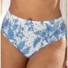 Slip Taille Haute Antigel Patio Fraîcheur (Bleu Azul) 2 Slip Taille Haute Antigel Patio Fraîcheur (Bleu Azul) -mesdessous slip taille haute antigel patio fraicheur bleu azul