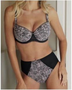 Slip Taille Haute Antigel Tartan Glamour (Rose Tartan) 8 Slip Taille Haute Antigel Tartan Glamour (Rose Tartan) -mesdessous slip taille haute antigel tartan glamour rose tartan 2