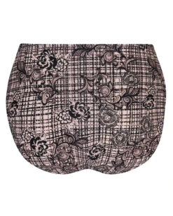 Slip Taille Haute Antigel Tartan Glamour (Rose Tartan) 9 Slip Taille Haute Antigel Tartan Glamour (Rose Tartan) -mesdessous slip taille haute antigel tartan glamour rose tartan 3