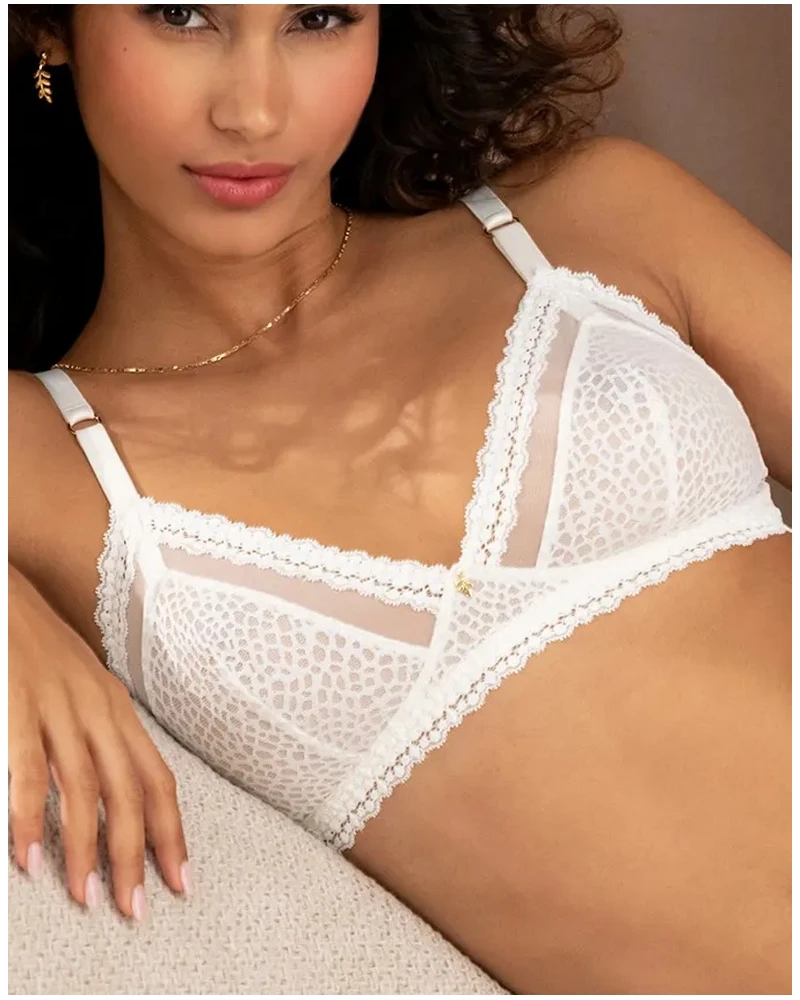 Soutien-gorge Armatures Antigel Exquise En Dentelle (Ecru Nacre) 7 Soutien-gorge Armatures Antigel Exquise En Dentelle (Ecru Nacre) – Image 5