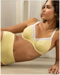 Soutien-gorge Armatures Antigel Un Brin Garçonne (Jaune Liquette) -mesdessous soutien gorge armatures antigel un brin garconne jaune liquette 5