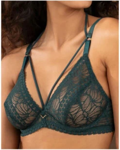 Soutien-gorge Armatures Triangle Antigel Atelier Séduction (Vert Anglais)