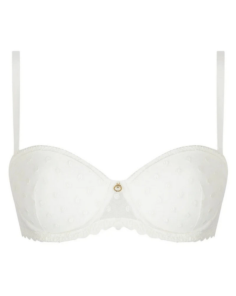 Soutien-gorge Bandeau Coque Antigel Je T'aime à La Folie (Ecru Nacre) 4 Soutien-gorge Bandeau Coque Antigel Je T'aime à La Folie (Ecru Nacre) – Image 2