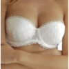 Soutien-gorge Bandeau Coque Antigel Je T'aime à La Folie (Ecru Nacre) -mesdessous soutien gorge bandeau coque antigel je t aime a la folie ecru nacre