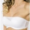 Soutien-gorge Bandeau Coque Bretelles Amovibles Antigel Tressage Graphic (Tressage Blanc) -mesdessous soutien gorge bandeau coque bretelles amovibles antigel tressage graphic tressage blanc