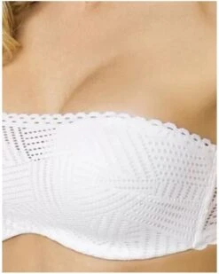 Soutien-gorge Bandeau Coque Bretelles Amovibles Antigel Tressage Graphic (Tressage Blanc) 8 Soutien-gorge Bandeau Coque Bretelles Amovibles Antigel Tressage Graphic (Tressage Blanc) -mesdessous soutien gorge bandeau coque bretelles amovibles antigel tressage graphic tressage blanc 2
