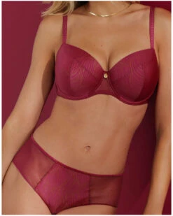 Soutien-gorge Coque Bien-être Antigel Ballerine Des Ondes (Or Cerise) -mesdessous soutien gorge coque bien etre antigel ballerine des ondes or cerise 1 3