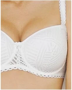 Soutien-gorge Coque Bonnets Profonds Antigel Tressage Graphic (Tressage Blanc) -mesdessous soutien gorge coque bonnets profonds antigel tressage graphic tressage blanc 2