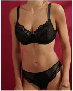 Soutien-gorge Corbeille Bien-être Antigel Nuit Des Etoiles (Noir Or) -mesdessous soutien gorge corbeille bien etre antigel nuit des etoiles noir or 5