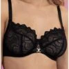 Soutien-gorge Corbeille Bien-être Antigel Sexy Bohème (Noir) -mesdessous soutien gorge corbeille bien etre antigel sexy boheme noir