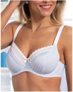 Soutien-gorge Corbeille Bien-être Antigel Un Brin Garçonne (Bleu Liquette) -mesdessous soutien gorge corbeille bien etre antigel un brin garconne bleu liquette 2
