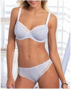 Soutien-gorge Corbeille Bien-être Antigel Un Brin Garçonne (Bleu Liquette) -mesdessous soutien gorge corbeille bien etre antigel un brin garconne bleu liquette 3