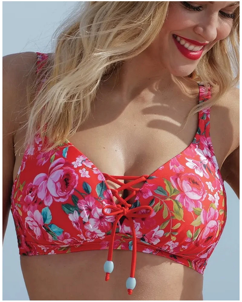 Soutien-gorge De Bain Triangle à Coque Bonnets Profonds Antigel La Chérie Forever (Rouge Chérie) 3 Soutien-gorge De Bain Triangle à Coque Bonnets Profonds Antigel La Chérie Forever (Rouge Chérie)