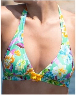 Soutien-gorge De Bain Triangle Mousse Antigel La Feminissima (Vert Emeraude)