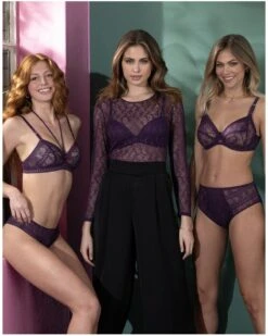 Soutien-gorge Sans Armature Antigel Atelier Séduction (Prune Magic) -mesdessous soutien gorge sans armature antigel atelier seduction prune magic 4