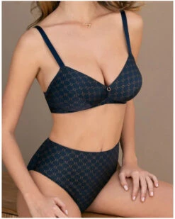 Soutien-gorge Sans Armature Bien-être Antigel Bijou Du Jour (Marine Bijou) -mesdessous soutien gorge sans armature bien etre antigel bijou du jour marine bijou 2