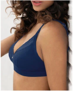 Soutien-gorge Sans Armature Triangle Antigel En Mode Yoga (Bleu Yoga) -mesdessous soutien gorge sans armature triangle antigel en mode yoga bleu yoga 2