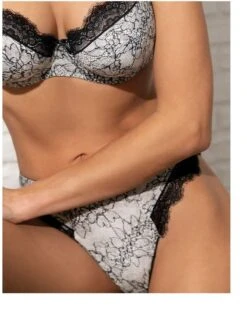 String Antigel Power Dentelle (Dentelle Fusain) -mesdessous string antigel power dentelle dentelle fusain 2