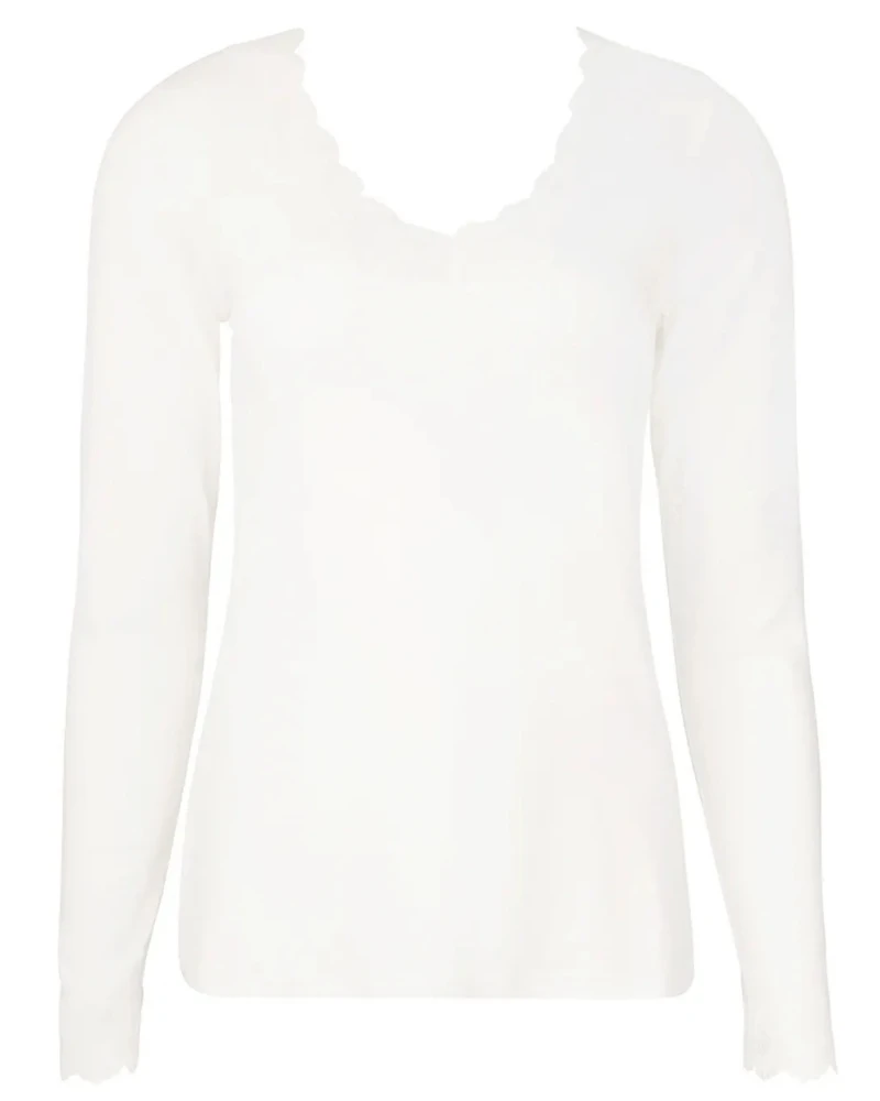 T-shirt Manches Longues Col En V Antigel Simply Perfect (Nacre) 4 T-shirt Manches Longues Col En V Antigel Simply Perfect (Nacre) – Image 2