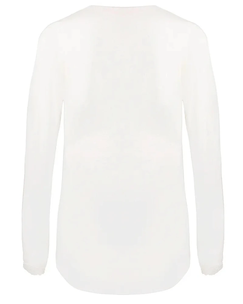 T-shirt Manches Longues Col En V Antigel Simply Perfect (Nacre) 6 T-shirt Manches Longues Col En V Antigel Simply Perfect (Nacre) – Image 4