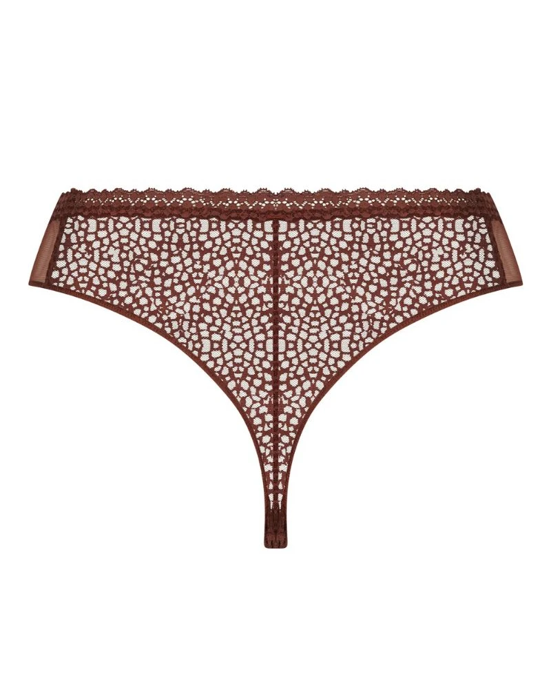 Tanga Antigel Exquise En Dentelle (Cappuccino) 4 Tanga Antigel Exquise En Dentelle (Cappuccino) – Image 2
